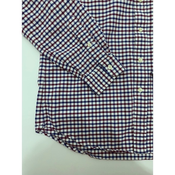 Ralph Lauren Long Sleeve Button Down Blue Red Med - Picture 4 of 6